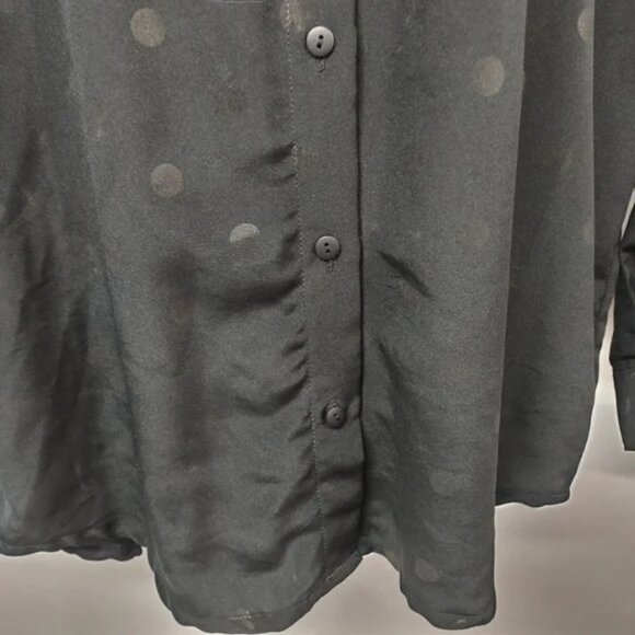 Gianna Women's Black Button Down Shirt Size L - Picture 4 of 7